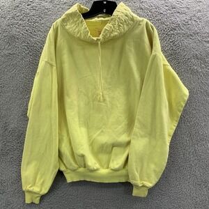 Vintage 80s WEK Enterprises Sweater Womens Size 2 Top Paramount CA Yellow*